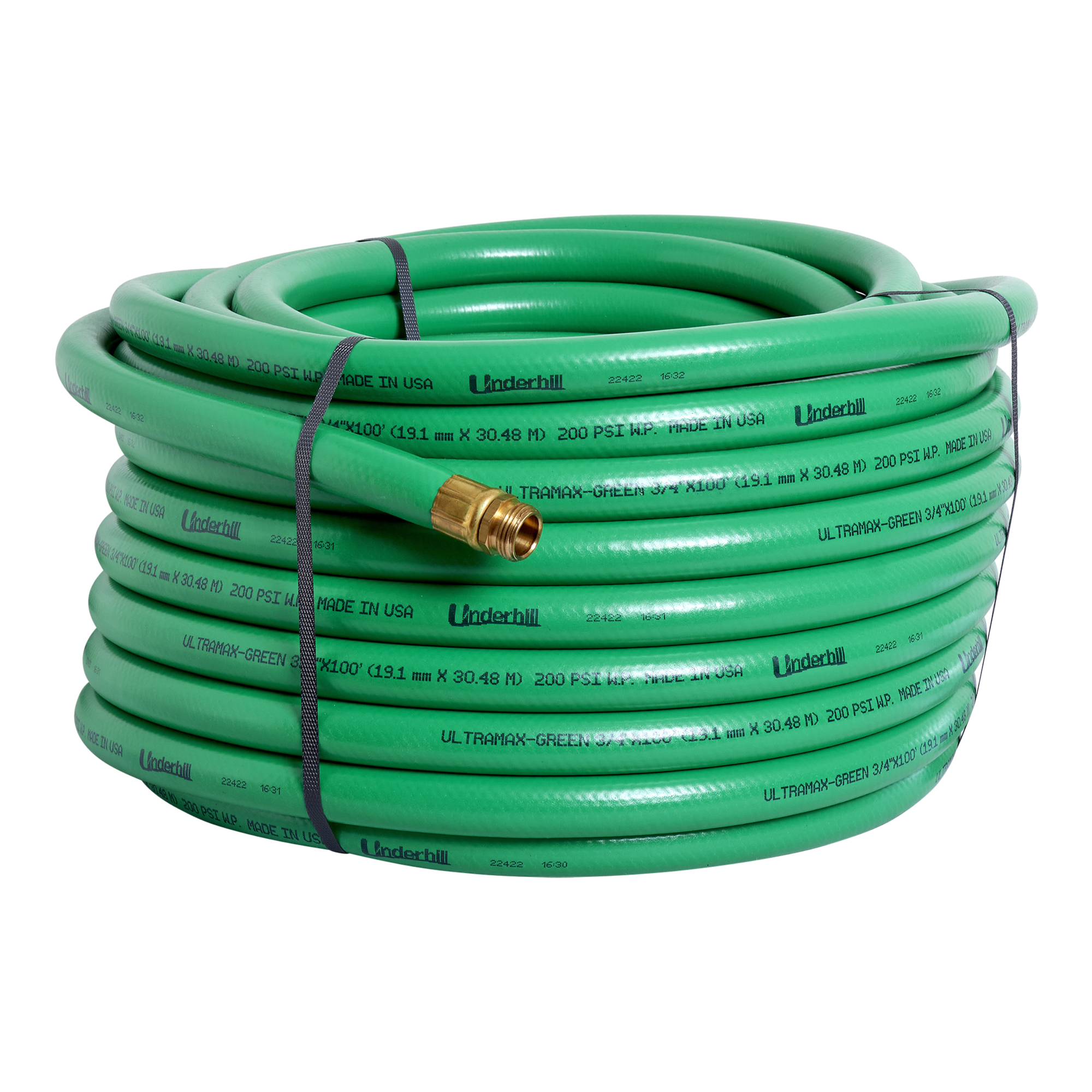 Underhill UltraMax Green 3/4 in. Commercial Hose – 100 ft